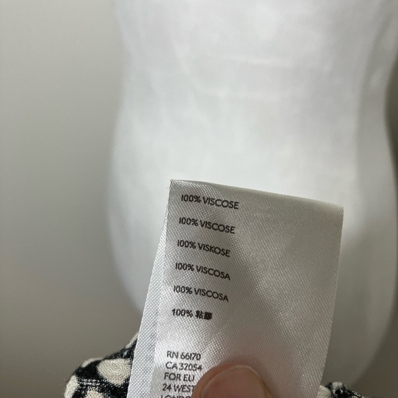 anthropologie Meave Mini Dress Sz M Black Short Sleeve 100%‎ Viscose Summer - Picture 5 of 8